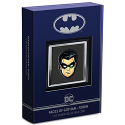 2022 Niue DC Comics - Faces of Gotham™ - ROBIN™ 1oz Silver Coin