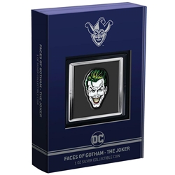 2022 Niue DC Comics - Faces of Gotham™ - THE JOKER™ 1oz Silver Coin