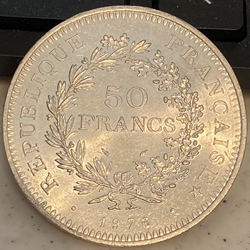 1976 France 50 Francs KM# 941.1