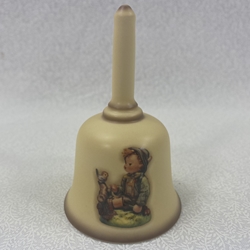 M.I. Hummel 874 Whistler's Duet, 1992 Miniature Bell, Tmk 8