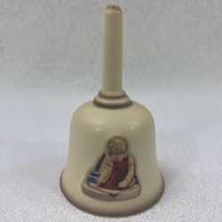 M.I. Hummel 869 With Loving Greetings, 1987 Miniature Bell, Tmk 8