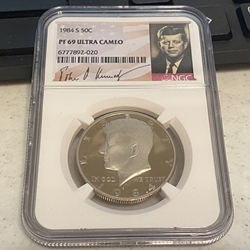 1984-S Kennedy Half Dollar, Clad, PF 69 Ultra Cameo - 020