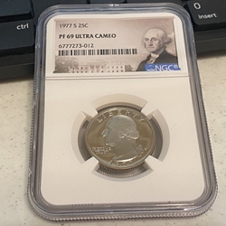 1977-S Washington Quarter, PF 697 Ultra Cameo - 012