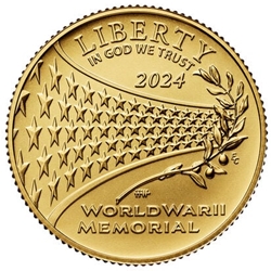 2024-W Greatest Generation Uncirculated Five-Dollar Gold Coin