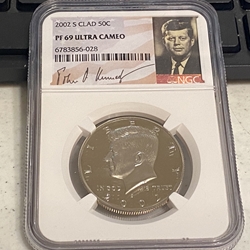 2002-S Kennedy Half Dollar, Clad, PF 69 Ultra Cameo - 028