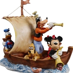 17-352-27, M.I. Hummel Figurines / Disney Figurine, Land In Sight, 1 of 75, Tmk 6