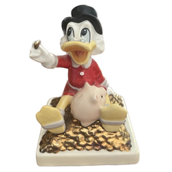 17-335-10, M.I. Hummel Figurines / Disney Figurine, UNCLE SCROOGE MCDUCK- THE BANK, Tmk 6