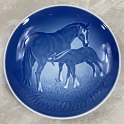 Bing & Grondahl Mother's Day Plate, 1972 Horse & Colt