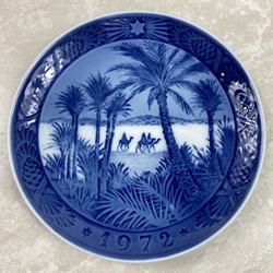 Royal Copenhagen Christmas Plate, 1972 In the Desert