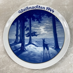 Rosenthal Weihnachten Christmas Plate, 1944 Old Type