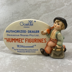 M.I. Hummel 187 M.I. Hummel Plaque In English, Authorized Dealer, Named, Demasius Stores Pty. Ltd, 1947 Tmk 5