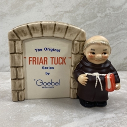 Goebel Figurine, 59 002 10 The Original Friar Tuck Series Plaque, Black, Tmk