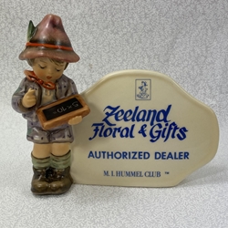 M.I. Hummel 460 Authorized Dealer Plaques, Zeeland Floral and Gifts, Tmk 7