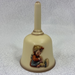 M.I. Hummel 865 Knit One, 1983 Miniature Bell, Tmk 8