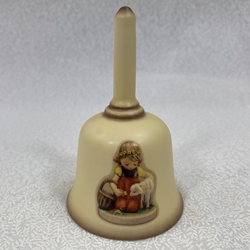 M.I. Hummel 873 Favorite Pet, 1991 Miniature Bell, Tmk 8