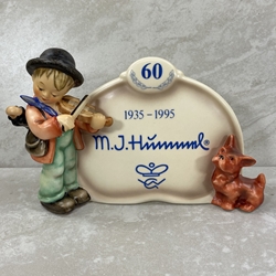 M.I. Hummel 767 Puppy Love, Display Plaque, Special Edition 1995, Tmk 7