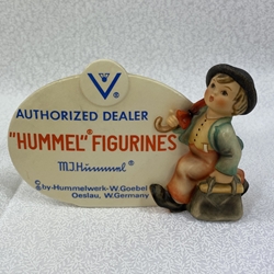 M.I. Hummel 187 M.I. Hummel Plaque, In English, Authorized Dealer, Oeslau, W. Germany, Gn 9/70, Tmk 4