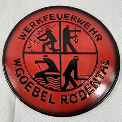 W. Goebel Rödental, Factory Fire Brigade - Werkfeuerwhr Plate