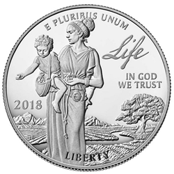 2018 Preamble to the Declaration of Independence Platinum Proof Coin - Life