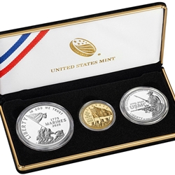 2025 U.S. Marine Corps 250th Anniversary, Three-Coin Proof Set