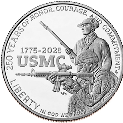 2025 U.S. Marine Corps 250th Anniversary, Proof Half Dollar